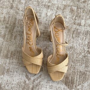 Sam Edelman Beige Strappy Heels